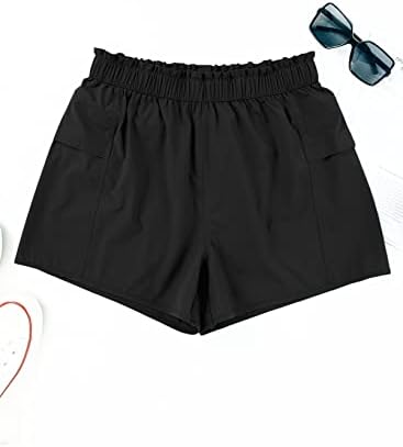 Aleumdr shorts de caminhada rápida feminina com 3 bolsos - shorts ao ar livre leves para trekking