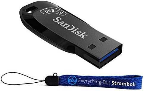 Sandisk 32 GB Ultra Shift USB 3.0 Flash Drive para computadores e laptops - pacote de alta velocidade com tudo, menos o cordão Stromboli