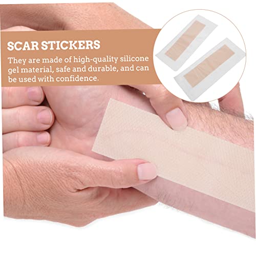 2pcs de sílica gel de scrat camba de scrat chart scar fita fita adesiva de silicone bandagens de silicone patches patch bandagens