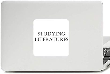 Phrase curta estudando literaturas decalques adesivos de laptop de vinil