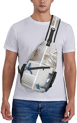 AseeLo Bottle Bottle Sayfish Starfish Farlhouse Backpack Crossbody para homens Men Bolsa Bolsa de Caminhada