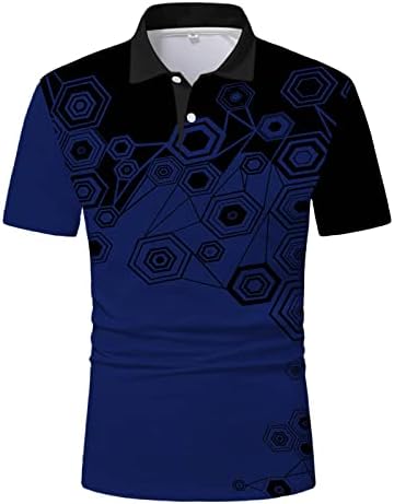 Camisas pólo nqyios para homens manga curta huss wicking golf spallavers para homens tee de verão gráfico estriado camiseta