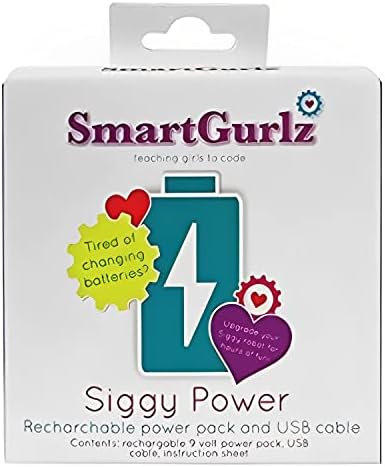 Siggy Power Recarregável USB LI-PO 9V Unidade de bateria para SmartGurlz Educational Interactive Programmable Robot