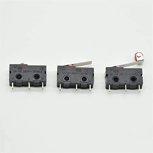 Interruptor de limite de gooffy 5pcs mini micro -limite interruptor sem nc 3 pinos terminais de