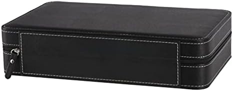 Uxzdx 12 slots Caixa de armazenamento da caixa de relógios com zíper para o recipiente de embalagem do recipiente de embalagem Grey para presentes comerciais