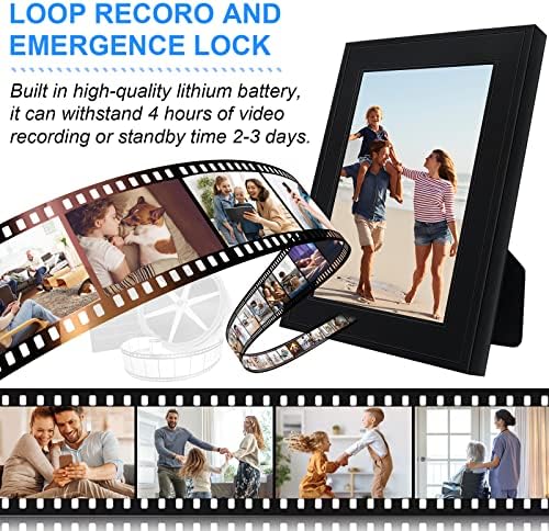 Câmera escondida HD 1080p Frame Spy Camera Securion Home Segurança sem fio Mini Nanny Cam Video