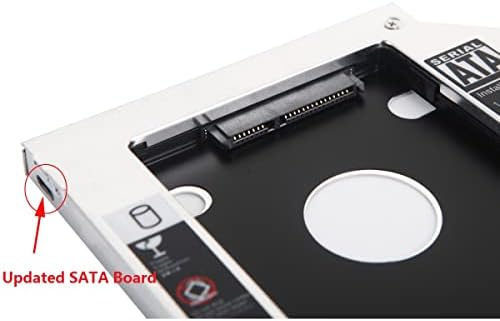 Universal 9,5mm SATA 2º disco rígido HDD SSD Bay de moldura de baía óptica SSD Bandeja para Dell L511x L511Z 14 L401X L402X M14X M14Z