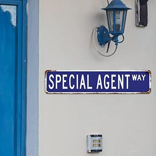 Agente especial Sinais de rua personalizados Metal Metal Tin Selt Sinal de agente especial Decoração Presente