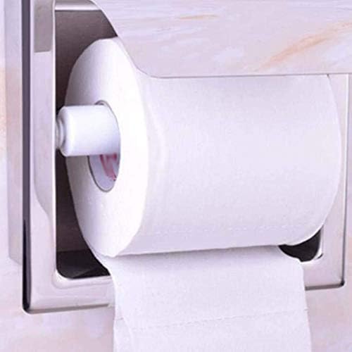 Dispensador de tecido de banheiro de Doubao Caixa de papel montada na parede, suporte de papel higiênico à prova d'água, alumínio espacial