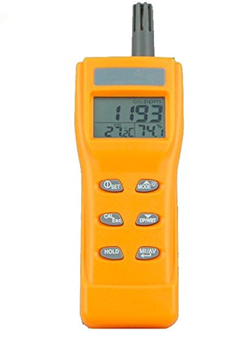 Gowe Handheld Indoor Air Quality medidor de CO2 Tester Temp. Teste o monitor RH