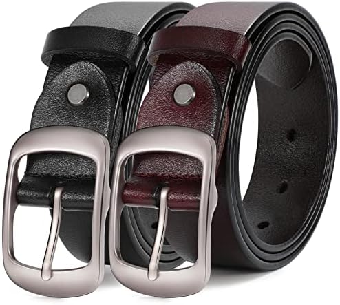 Cinturão de couro genuíno da moda Suosdey, cinto da cintura de couro com fivela de alfinete para