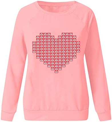 Jjhaevdy feminino fofo amor coração tops tops felizes camisetas do dia dos namorados