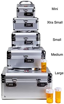 Medicina RX Medicação Segura Caso de transporte - Xtra Small_silver
