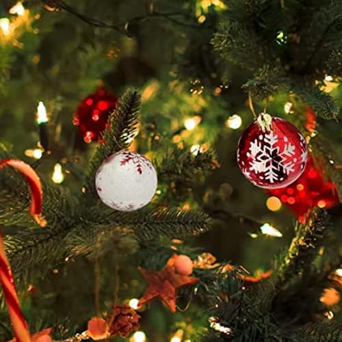 LQBYWL Christmas penduradas decorações, enfeites de árvore de Natal, enfeites de natal, ornamentos de bola de natal definidos bolas brilhantes à prova de natal decoração de árvore pendurada 6 cm 16pcs, decorações de Natal
