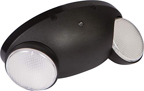Morris Products Micro LED Luz de emergência - preto, tipo padrão - 33 lúmens - Unidade de iluminação de emergência para economia de energia - Design compacto - Habitação termoplástica - recarregável