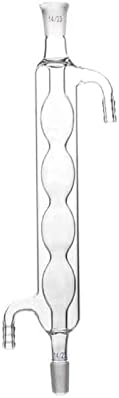 DADAKEWIN 120mm Condensadores Allihn, articulação 14/23, 3.3 Borossilicato Vidro de vidro de vidro Boca