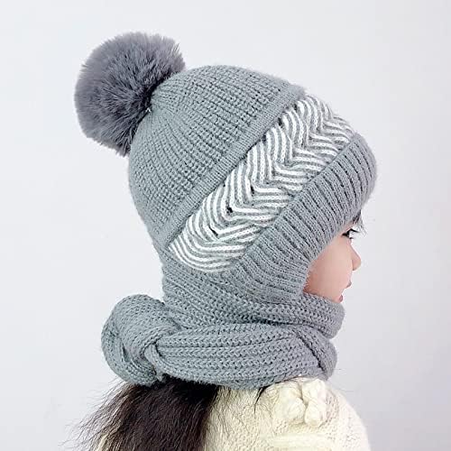 Chapéu de inverno capuz de lenço de malha coif o inverno garoto quente malha chapéu de malha de lã de malha