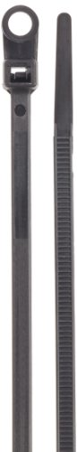 Morris 20334 UV Montagem de nylon Traque com resistência à tração de 40 libras, comprimento de 6 polegadas, preto, 100 pacote