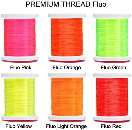 RiverRuns Micro Glint Nymph Thread, Holo Flat Tinsel, Fluo Thread Fly Bying material orgulhosamente