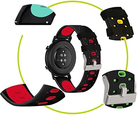 INFRI 20mm Colorful Watch Band Strap for Garmin Forerunner 245 245m 645 Música Vivoactive 3 Sport Silicone Smart Watchband Bracelet