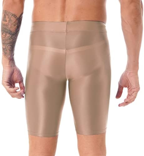 Chictry masculino de cintura alta classes esportivas brilhantes shorts shorts de moto