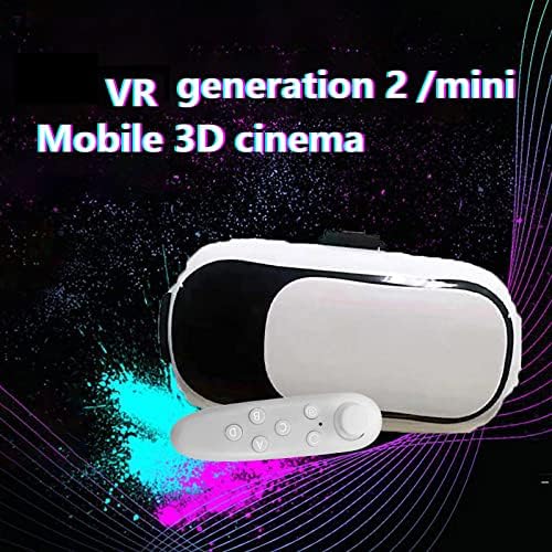 VR 3D óculos VR Vids Smart Game Game Set Definir Wireless Bluetooth Connection Reality Game System para Android/iOS/PC, para TV, filmes e videogames
