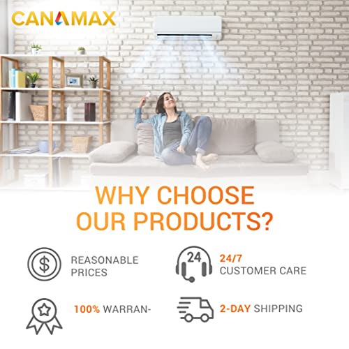 CANAMAX Premium 60+7,5 UF MFD ± 5% 370 ou 440 volts AC CBB65B CAPACITOR DO RULL RUN - ajuste exato para condicionador reto ou condicionador de bomba de aquecimento ou ar condicionado - substitui 97F9898, 97F9898BZ3, Z97F9898