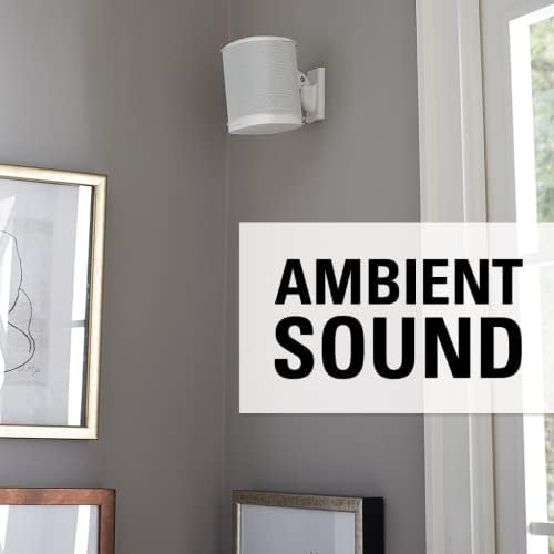 Montagens de parede de alto -falante ajustável em Sanus projetadas para Sonos One, Play: 1 & Play: 3 -