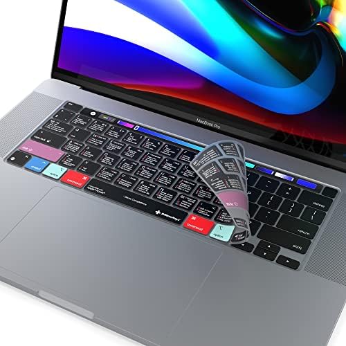 Capas de teclado Xcode projetadas para MacBook Pro com Touchbar 13 e 16 2020-2021 Somente - editores