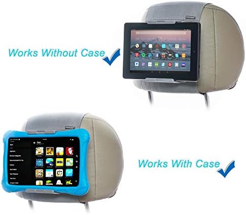 Suporte Sunhome Mount Holder, suporte para apoio de carro para tablets e telefones, compatíveis com dispositivos de 5 a 10,5 polegadas, cinza
