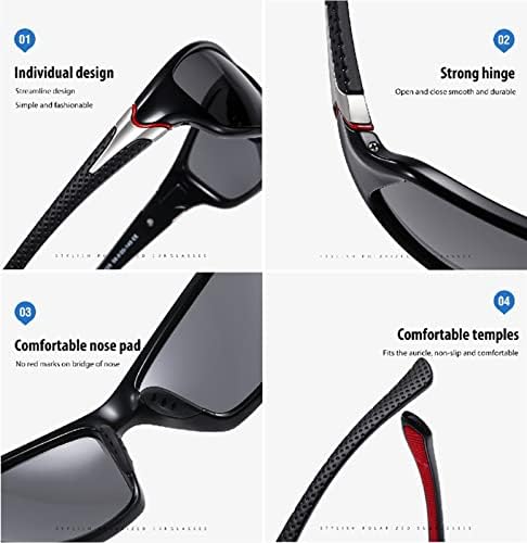 Óculos de visão noturna do McOlics para dirigir, esportes polarizados Anti-Glare UV400 Óculos de sol para