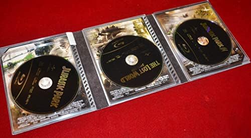 Jurassic Park Used Screen Prop Ferns em Vaso, Placa, Logotipo, CoA, DVD Blu Trilogy, Ferns de Isla Sorna Set no Universal Studios, CoA, DVD