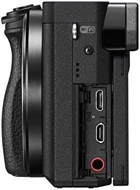 Sony Alpha A6300 ILCE6300M/B 24,2 MP Câmera digital sem espelho com F3.5-5.6 Lente Zoom, E 18-135mm, preto