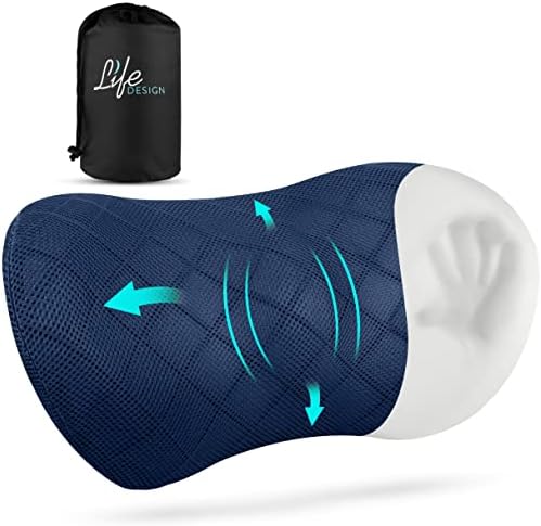 Life Design Lombar Suporte Pillow de espuma de memória - travesseiro de suporte lombar para cadeira de escritório