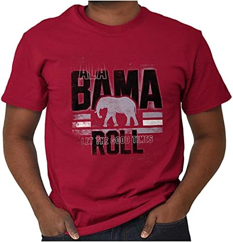 Alabama Bama Retro Elephant Al Pride Graphic Cirtle Men ou Women