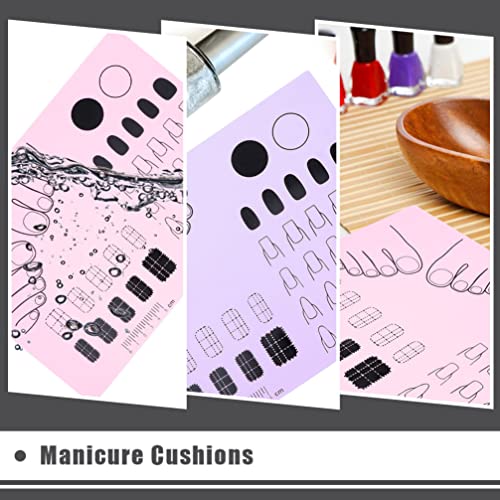 PRÁTICA DE PRÁTICA DE ARTE ARTE: 2PCs Silicone Unhel Stamping Placas de unha para colorir manicure Manicure