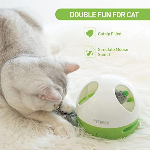 Petgeek Automatic Cat Alimentadores e brinquedos de gato com pretensos