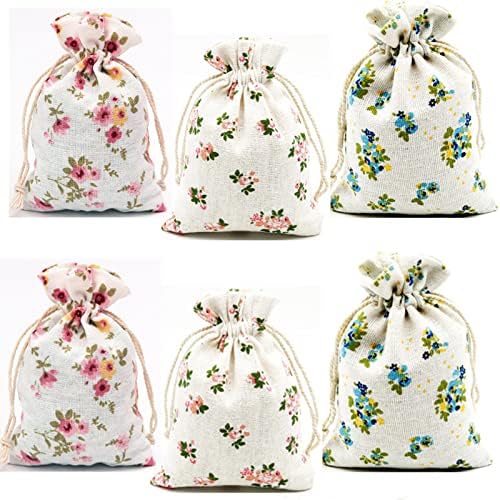 Autupy 30 pacote de 5,5 x 3,9 polegadas Bolsas de jóias florais bolsas de jóias floral bolsas de jóias