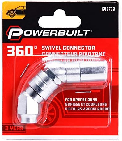 PowerBuilt 648759 Couplador giratório com rotação de 360 ​​graus, prata