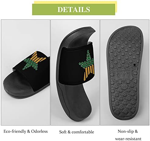 Sandálias da casa de estrela de Clover EUA sandálias que não deslizam os dedo do pé de dedo do pé para massagem