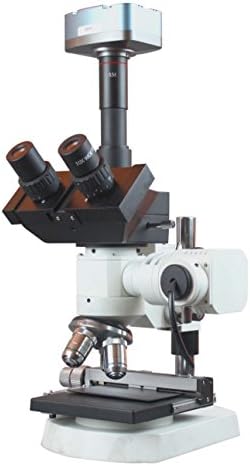 Microscópio de luz refletido metalúrgico industrial 1200x Radical com XY Câmera USB de 10mpix 10mpix