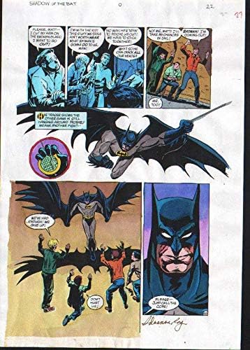 Shadow of the Bat Vol.1#0 Produção Arte assinada A. Roy com CoA PG27