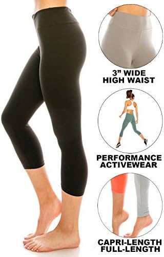 Leggings de cintura alta feminina de shycloset - treino de ioga sólida lisa calça macia tornozelo caperi tights barriga controle