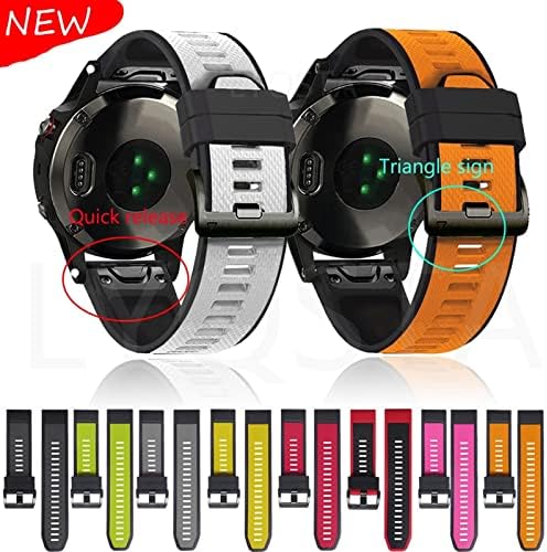 Kangdd 26 mm Silicone Redução rápida de silicone Strap para Garmin Fenix ​​6x 6 6s Pro 5x 5 mais 3HR Enduro Smartwatch EasyFit Wrist Strap