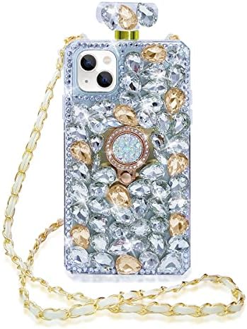 Losina Bottle Case Compatível com iPhone 13 Pro Max max 6,7 polegadas Caixa de luxo Bling Diamond