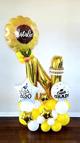 Letra de ouro gigante de 40 polegadas e decorações de festa de aniversário de balão mylar alumínio alfabeto helium balões