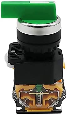 ZLAST 22mm seletor botão rotativo trava momentânea 2NO 1No1NC 2 3 Posição DPST 10A 400V Power Switch ON/OFF