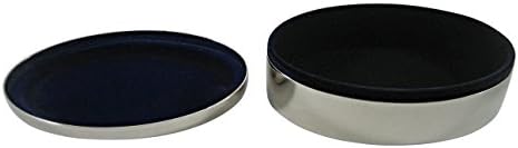 Caixa de jóias de bugigangas oval para cão de poodle tonificado marrom