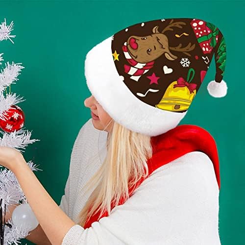Elementos de Natal coloridos chapéus de Natal para adultos chapéus de natal para férias
