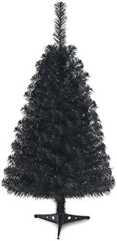 Jahh 3 pés de trabalho artificial de Natal de Halloween Black W/Stand Plástico
